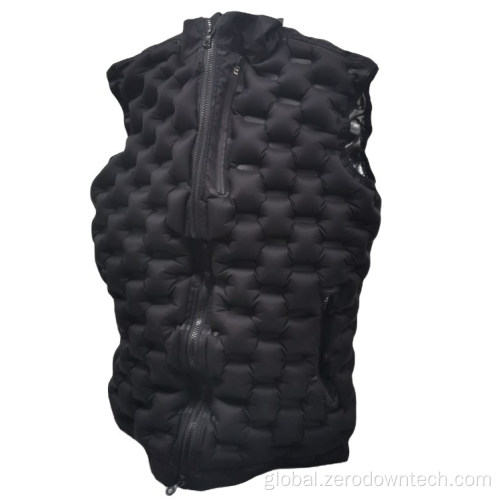 Custom Bomber Jacket Air Warm Vest Air Filling Inflatable Vest Factory